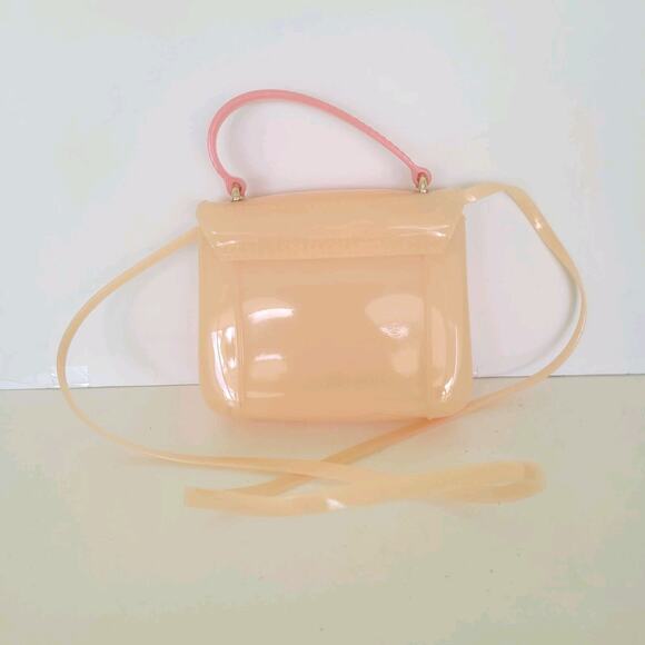 Furla Candy Bon Bon Mini Crossbody Shoulder Bag In Peachy Nude Jelly Small - Picture 2 of 12